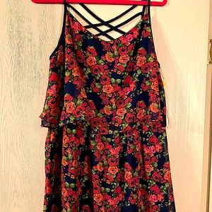 Short floral summer dress